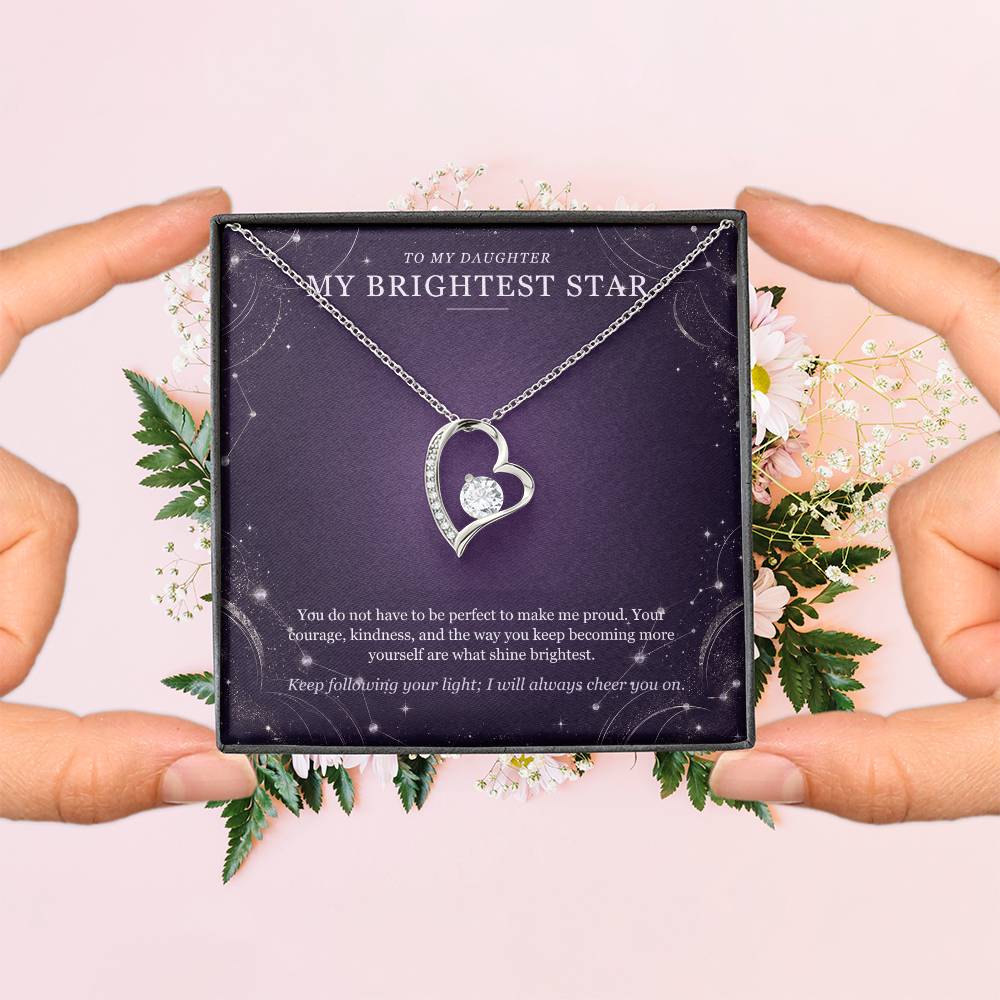 To My Daughter Moonstone Constellation Necklace – Forever Love Gift
