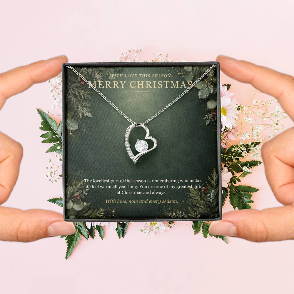 Evergreen Winter Jewel Forever Love Necklace – Christmas Gift