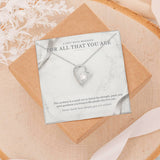 Carrara and Platinum Forever Love Necklace – Appreciation Gift