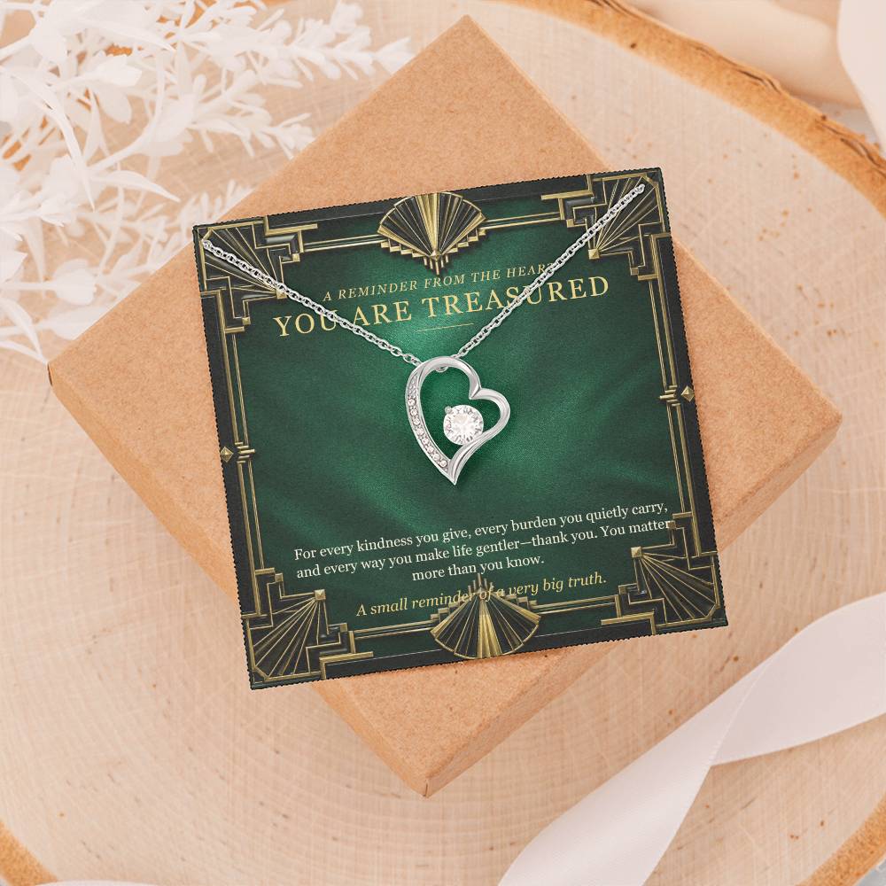 Emerald Art Deco Forever Love Necklace – A Treasured Gift