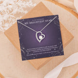 To My Daughter Moonstone Constellation Necklace – Forever Love Gift