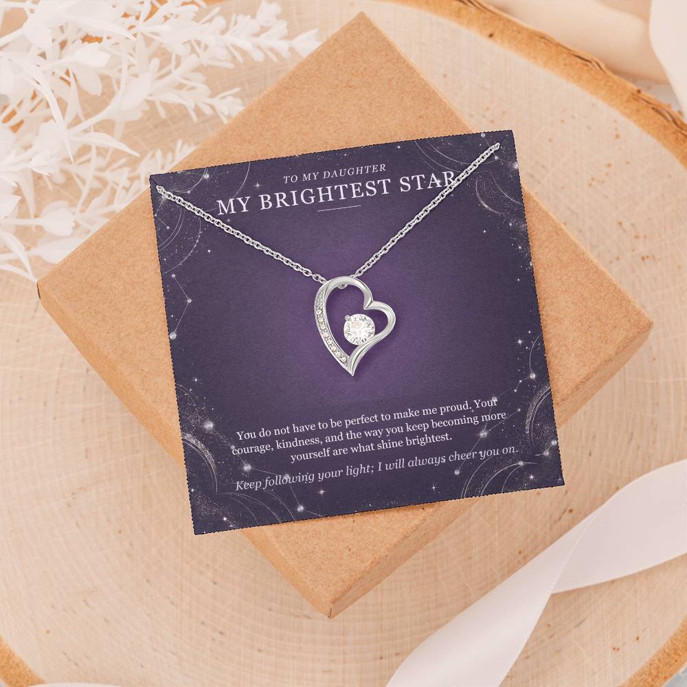 To My Daughter Moonstone Constellation Necklace – Forever Love Gift