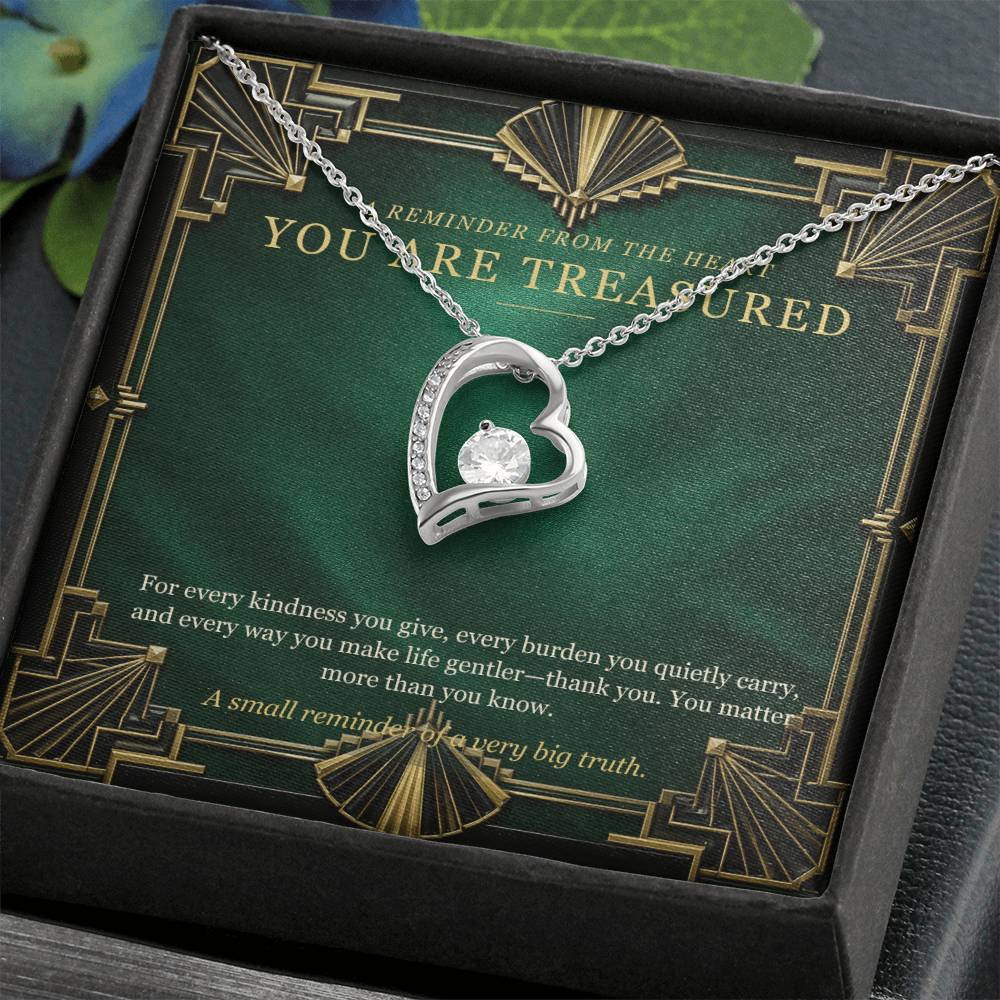 Emerald Art Deco Forever Love Necklace – A Treasured Gift