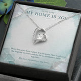To My Wife Sea Glass Pearl Necklace – Forever Love Gift