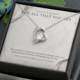 Carrara and Platinum Forever Love Necklace – Appreciation Gift