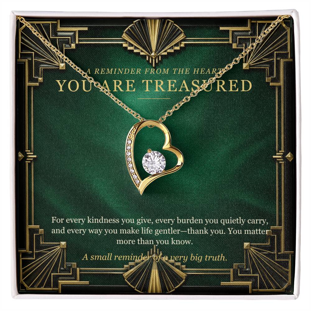 Emerald Art Deco Forever Love Necklace – A Treasured Gift