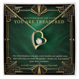 Emerald Art Deco Forever Love Necklace – A Treasured Gift