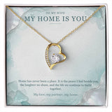 To My Wife Sea Glass Pearl Necklace – Forever Love Gift