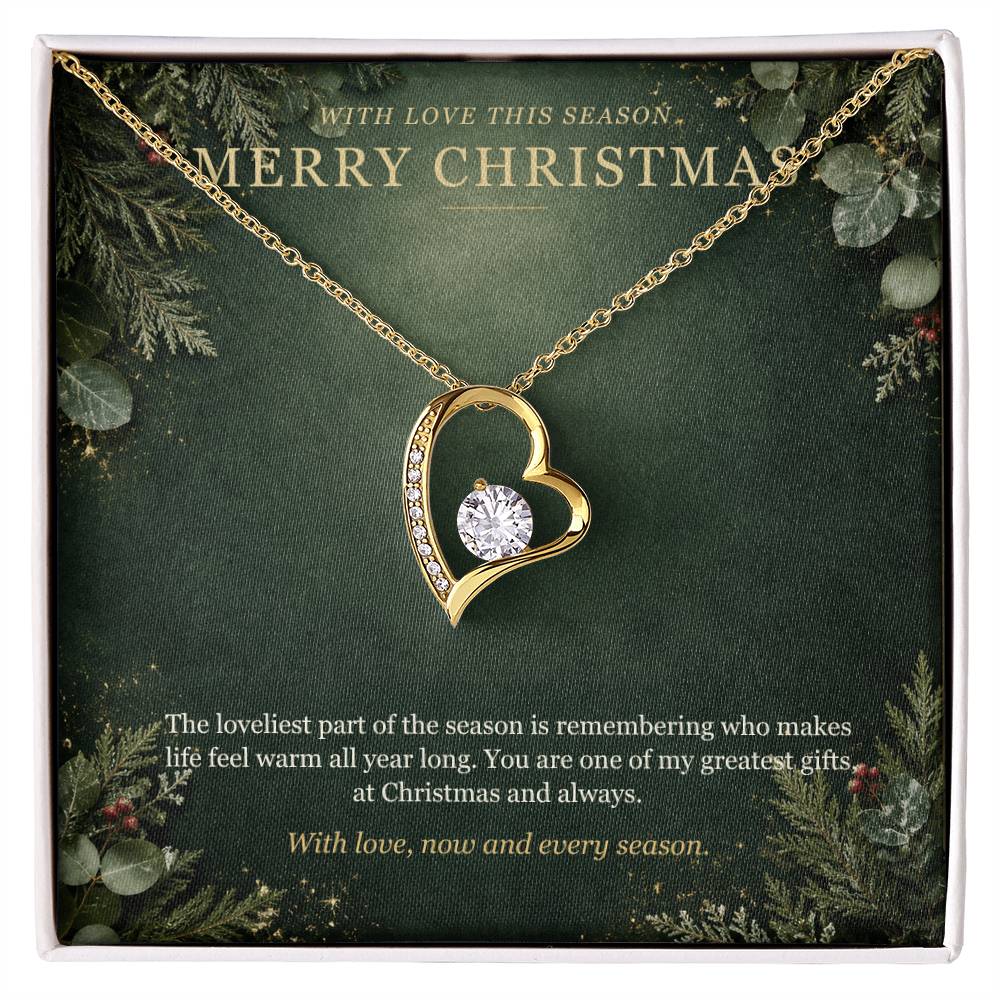 Evergreen Winter Jewel Forever Love Necklace – Christmas Gift