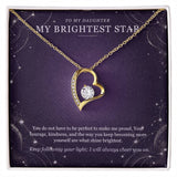 To My Daughter Moonstone Constellation Necklace – Forever Love Gift