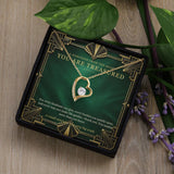 Emerald Art Deco Forever Love Necklace – A Treasured Gift
