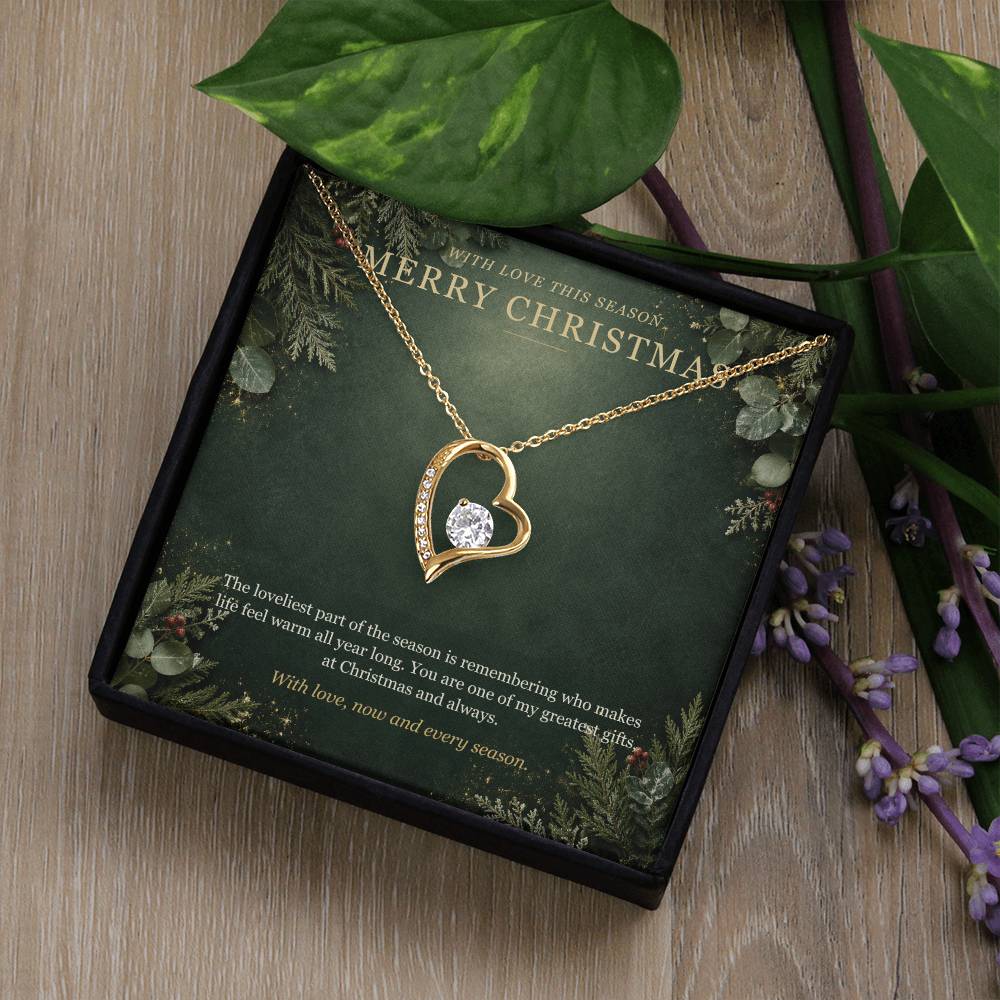 Evergreen Winter Jewel Forever Love Necklace – Christmas Gift