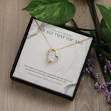 Carrara and Platinum Forever Love Necklace – Appreciation Gift