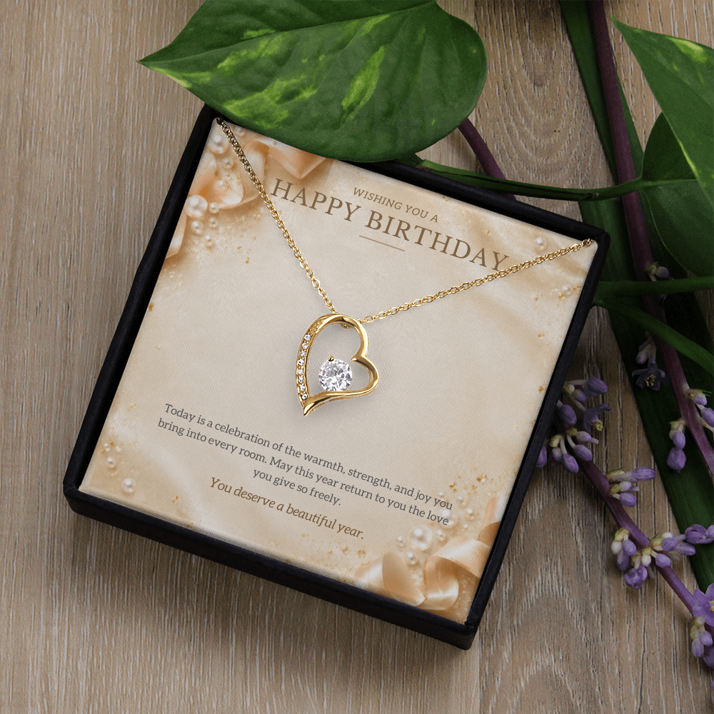 Happy Birthday Forever Love Necklace