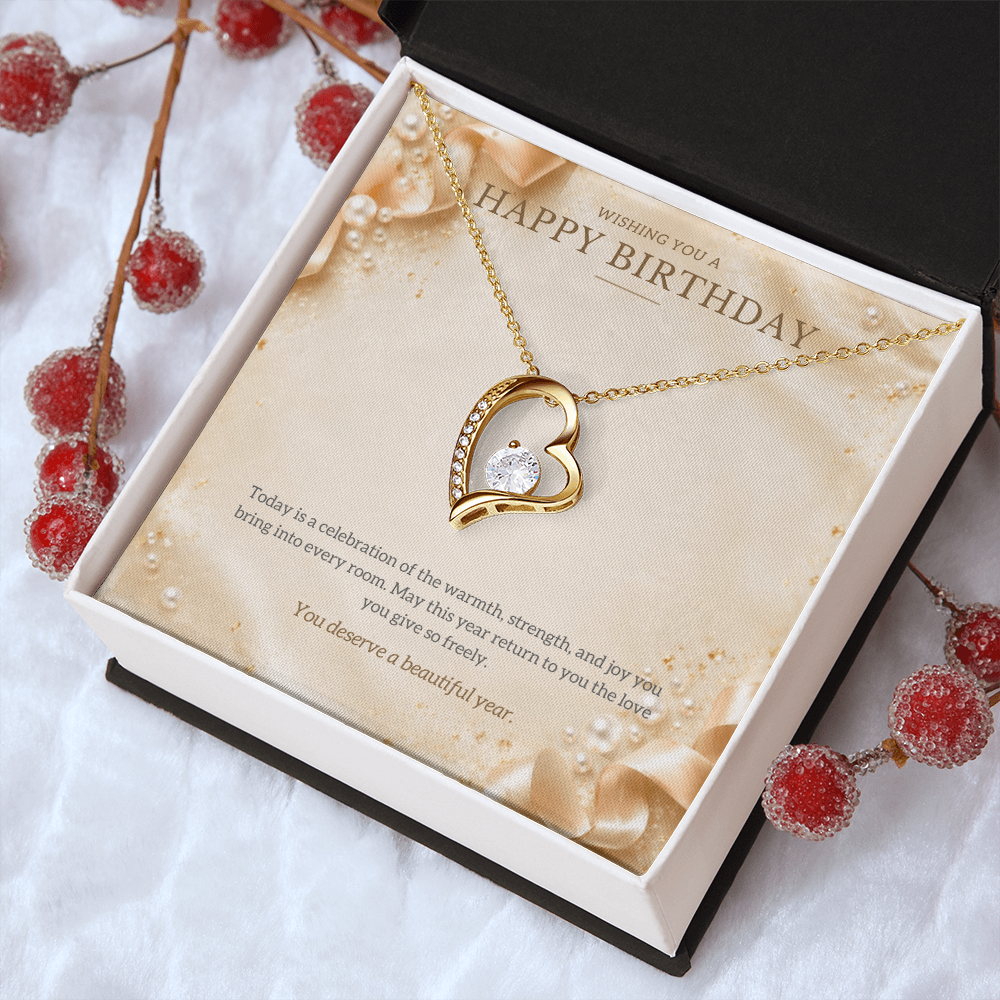 Happy Birthday Forever Love Necklace