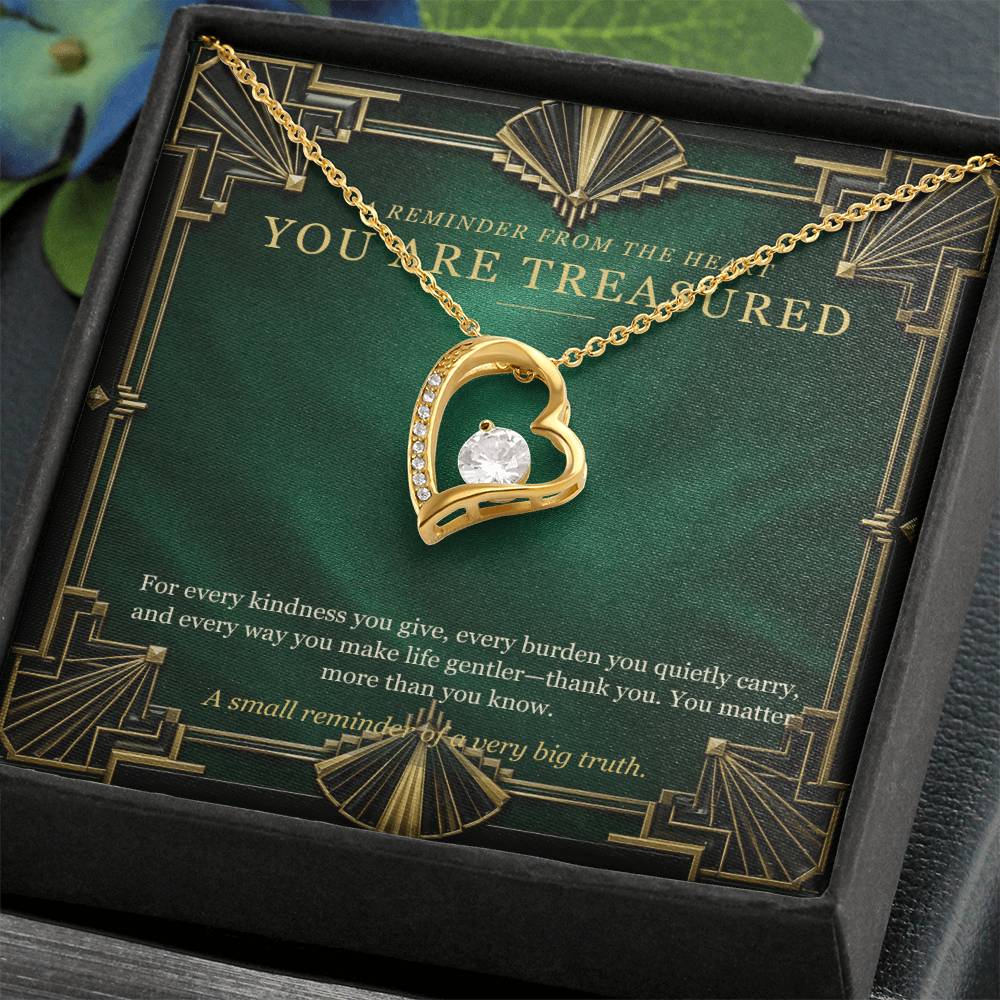 Emerald Art Deco Forever Love Necklace – A Treasured Gift