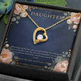 To My Daughter Forever Love Necklace