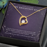 To My Daughter Moonstone Constellation Necklace – Forever Love Gift