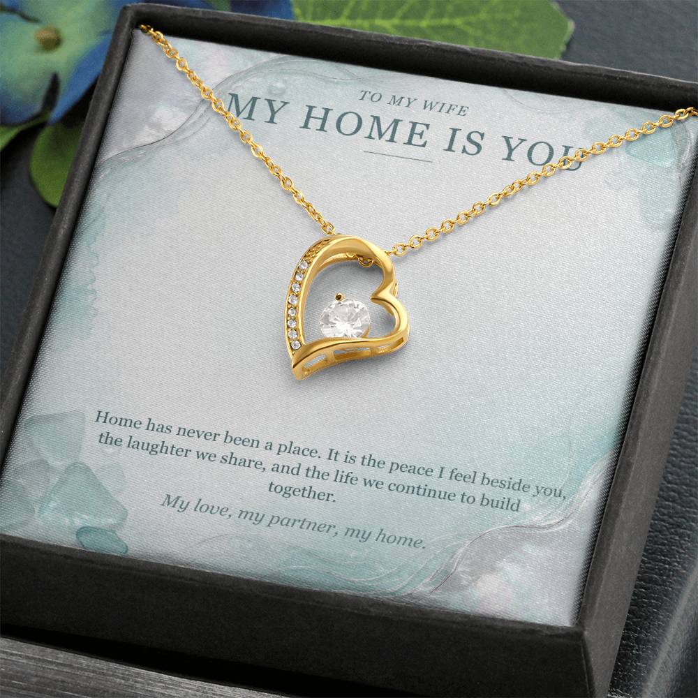 To My Wife Sea Glass Pearl Necklace – Forever Love Gift