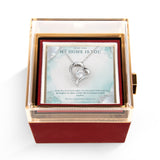 My Home Is You – Forever Love Rotating Rose Necklace