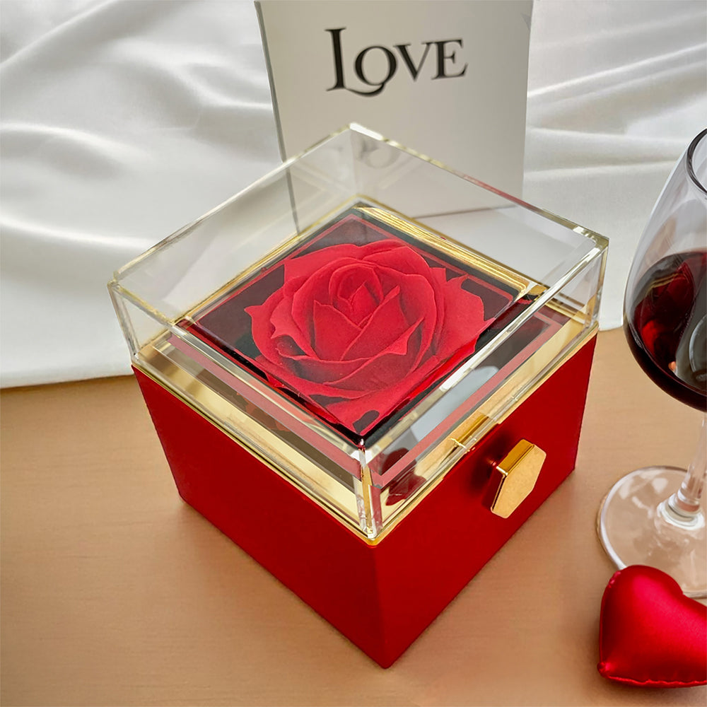 Still Choosing You – Forever Love Rotating Rose Necklace