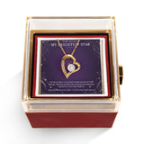 My Brightest Star – Forever Love Rotating Rose Necklace