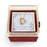Thinking Of You – Forever Love Rotating Rose Necklace