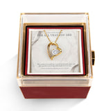 For All That You Are – Forever Love Rotating Rose Necklace