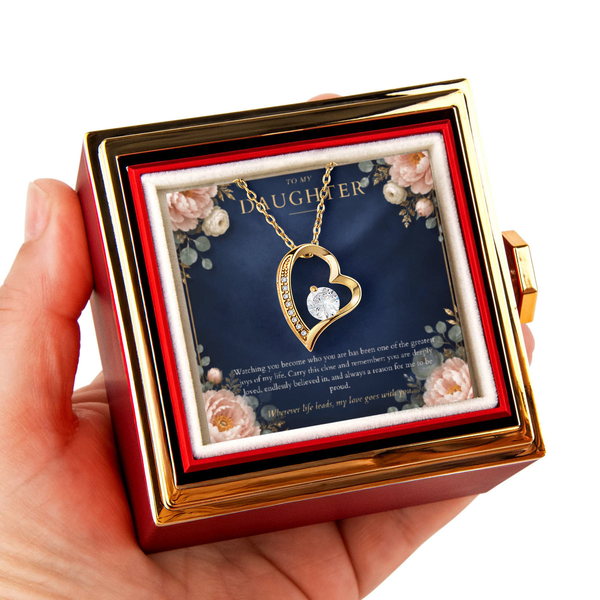 Wherever Life Leads – Forever Love Rotating Rose Necklace