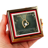Merry Christmas – Forever Love Rotating Rose Necklace