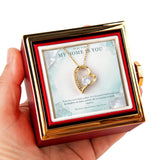 My Home Is You – Forever Love Rotating Rose Necklace