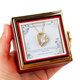 Thinking Of You – Forever Love Rotating Rose Necklace