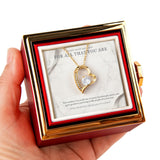 For All That You Are – Forever Love Rotating Rose Necklace