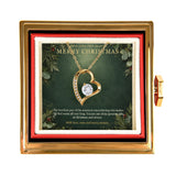 Merry Christmas – Forever Love Rotating Rose Necklace