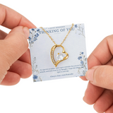 Thinking Of You – Forever Love Rotating Rose Necklace