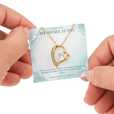 My Home Is You – Forever Love Rotating Rose Necklace