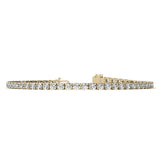 3.00 CTW AGI Certified Lab-Grown Diamond Tennis Bracelet in 14K Yellow or White Gold – G/VS Clarity