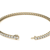 3.50 CTW Lab Grown Diamond Tennis Bracelet  in 14kt White/Yellow Gold (G/VS) AGI Certified