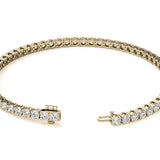 6.00 CTW AGI Certified Lab-Grown Diamond Tennis Bracelet in 14K Yellow or White Gold | G/VS Clarity