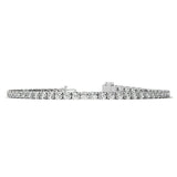 3.00 CTW AGI Certified Lab-Grown Diamond Tennis Bracelet in 14K Yellow or White Gold – G/VS Clarity