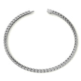 3.50 CTW Lab Grown Diamond Tennis Bracelet  in 14kt White/Yellow Gold (G/VS) AGI Certified