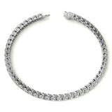 6ctw Created Moissanite Tennis Bracelet - 3mm Stones - 14K Gold Overlay in White, Yellow or Rose Gold