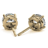 0.50 CTW Lab Grown Diamond Studs Earrings - G/VS Clarity in 14k Gold Over Sterling