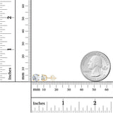 3.00 CTW AGI-Certified Lab-Grown Diamond Stud Earrings in solid 14K Gold – G Color, VS Clarity