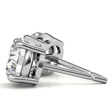 5.00 CTW AGI Certified Lab Grown Round Diamond Stud Earrings – G/VS in 14K White or Yellow Gold