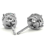 3.50 CTW Lab-Grown Round Diamond Stud Earrings in 14k Gold – E-F/VS AGI Certified